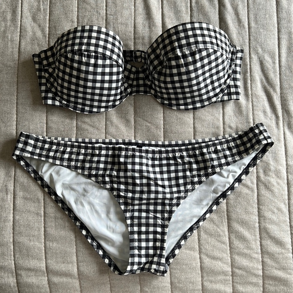 J Crew gingham bikini